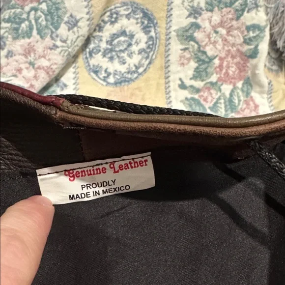 Multicolored Leather Patchwork Backpack - Picture 5 of 8